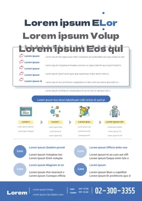 Bewerben Sie Bizcoding Labs mit blauen wissenschaftsbezogenen Symbolen