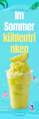 Blaues Wasser und kühle Getränke