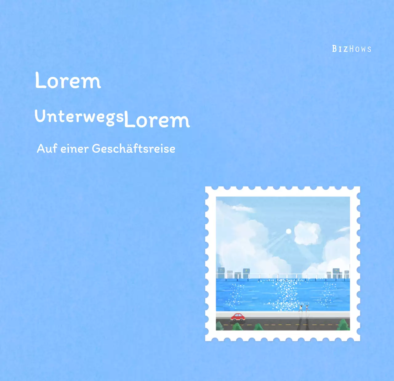 Stempelillustrationen mit einem warmen Konzept