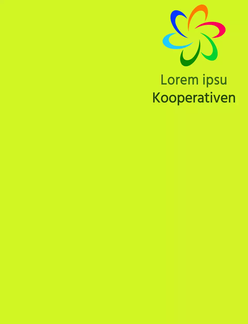 Modernes Symbol-Logo und Text-Logo in Kombination mit Chartreuse und farbenfrohem Farbschema für Mitarbeiter eines lokalen Lebensmittelgeschäfts