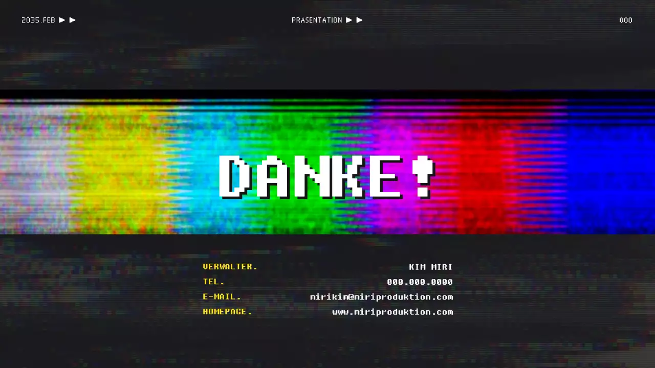 Videovorschlag für ein buntes Retro-Sendekonzept