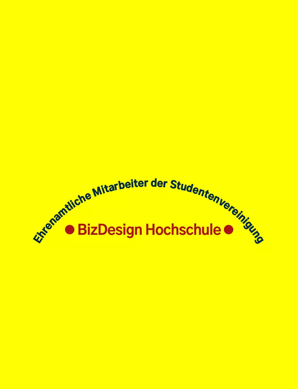 Einfache und saubere Schild-Symbol und Emblem-Logo-Kombination Stil in gelb und marineblau-rot High-School-Student Regierung Service Organisation