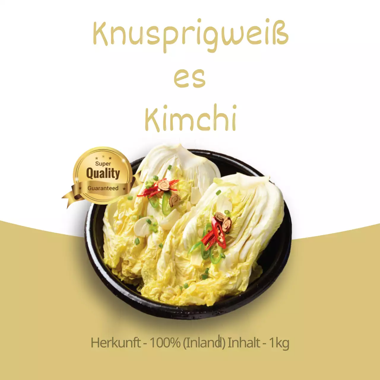 Knuspriges weißes Kimchi