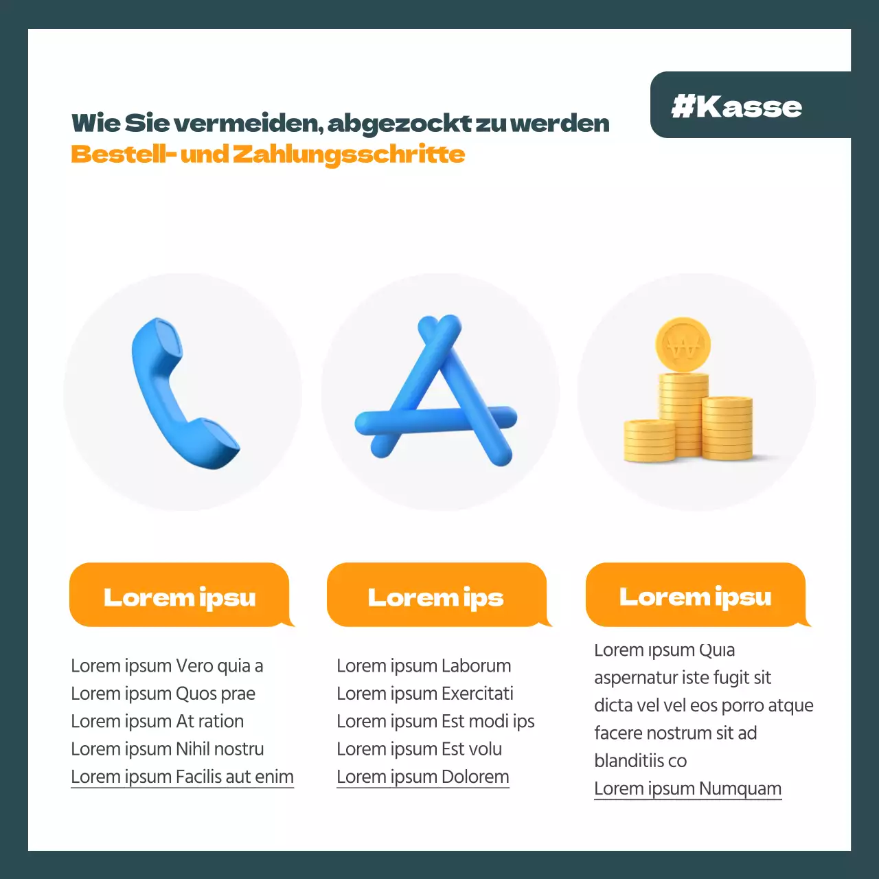 Wie Sie vermeiden können, Opfer von Betrügereien bei der Heimarbeit im Ausland zu werden, in den grünen und orangefarbenen CardNews