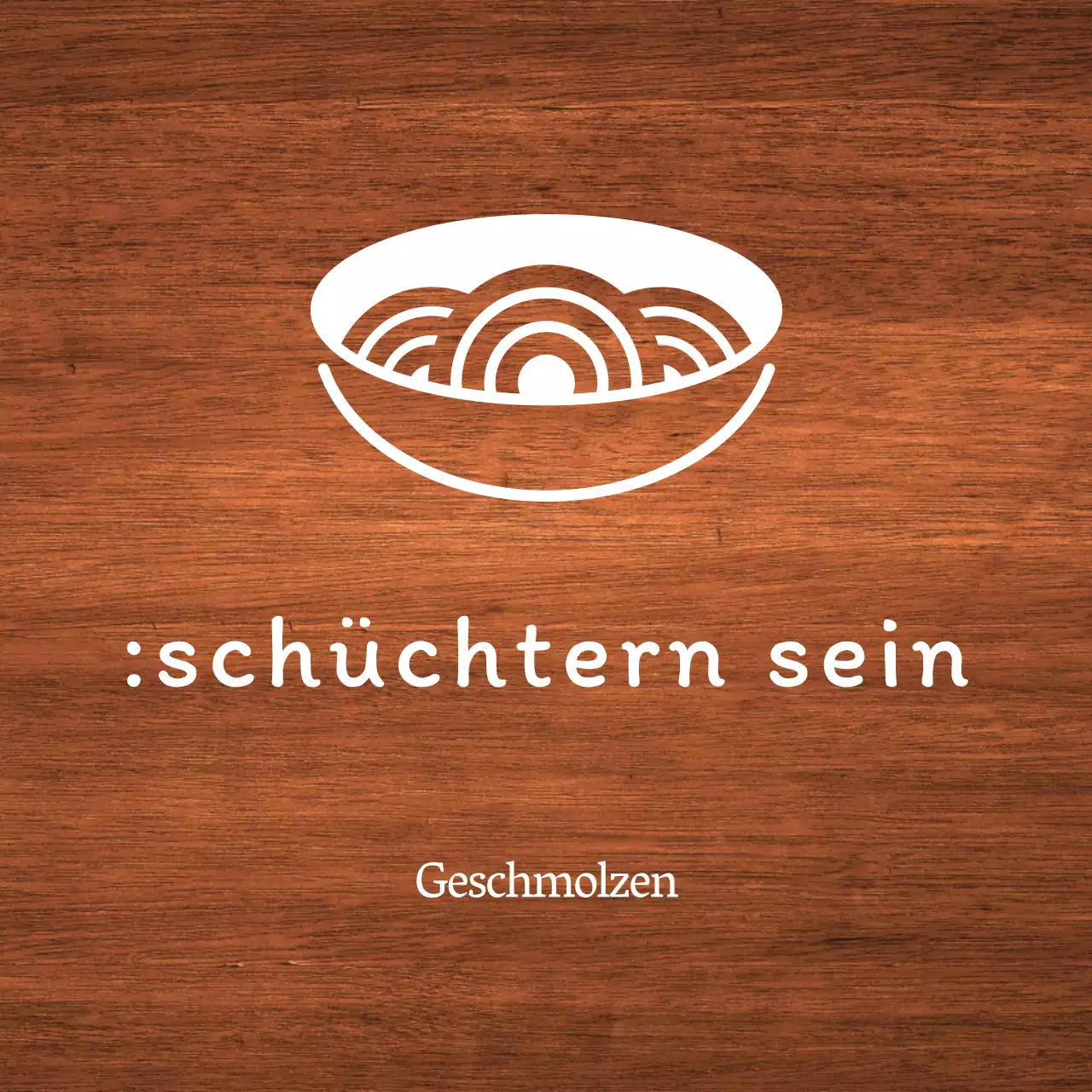 Einfache koreanische Restaurantbeschilderung mit weißem Text und Nudelillustrationen