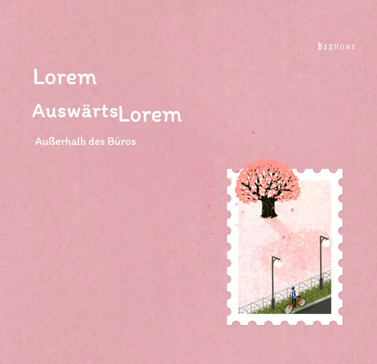 Stempelillustrationen mit einem warmen Konzept