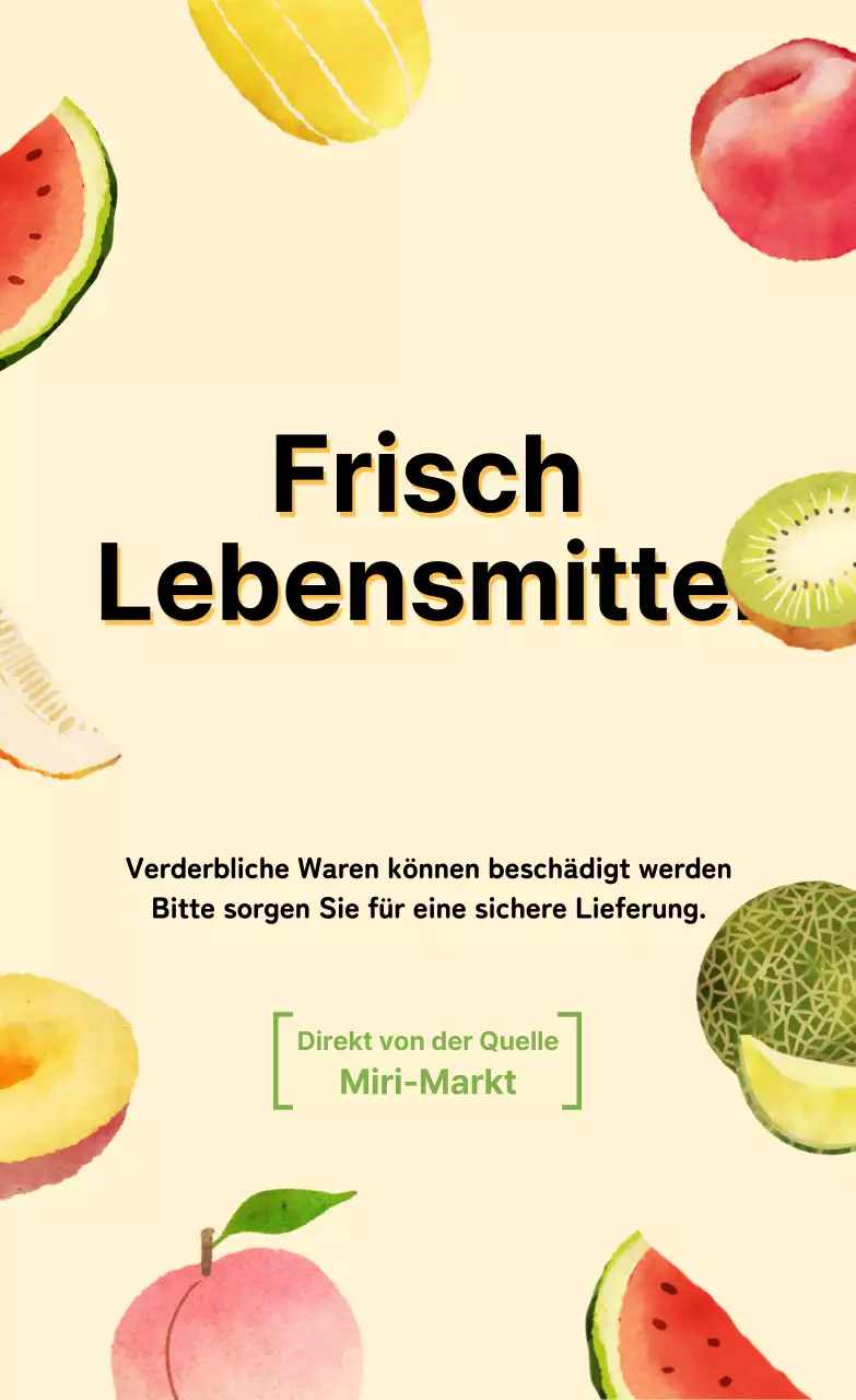 Illustrierte Aufkleber für frische Lebensmittel