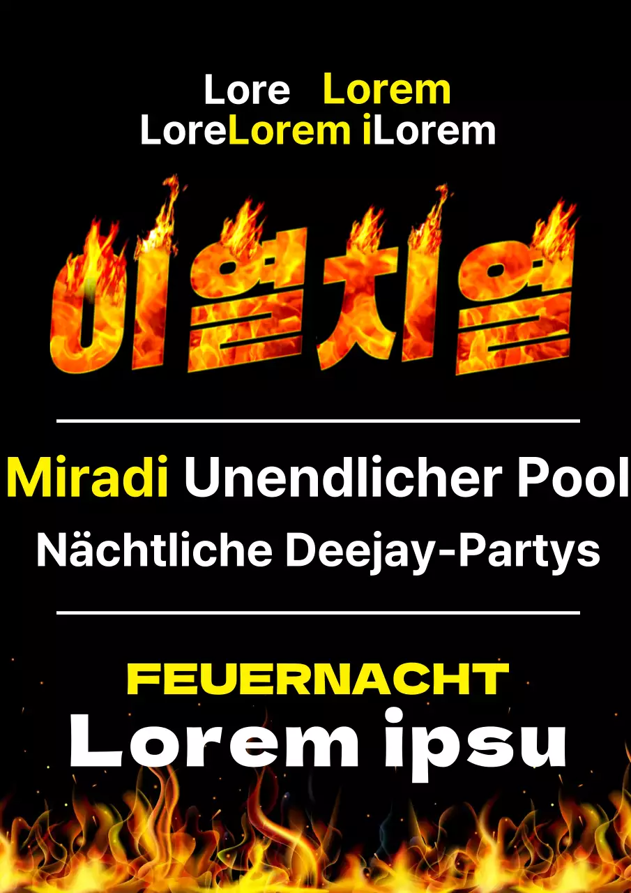 Schwarz-Rot Intensive Party Lounge Club Promotion
