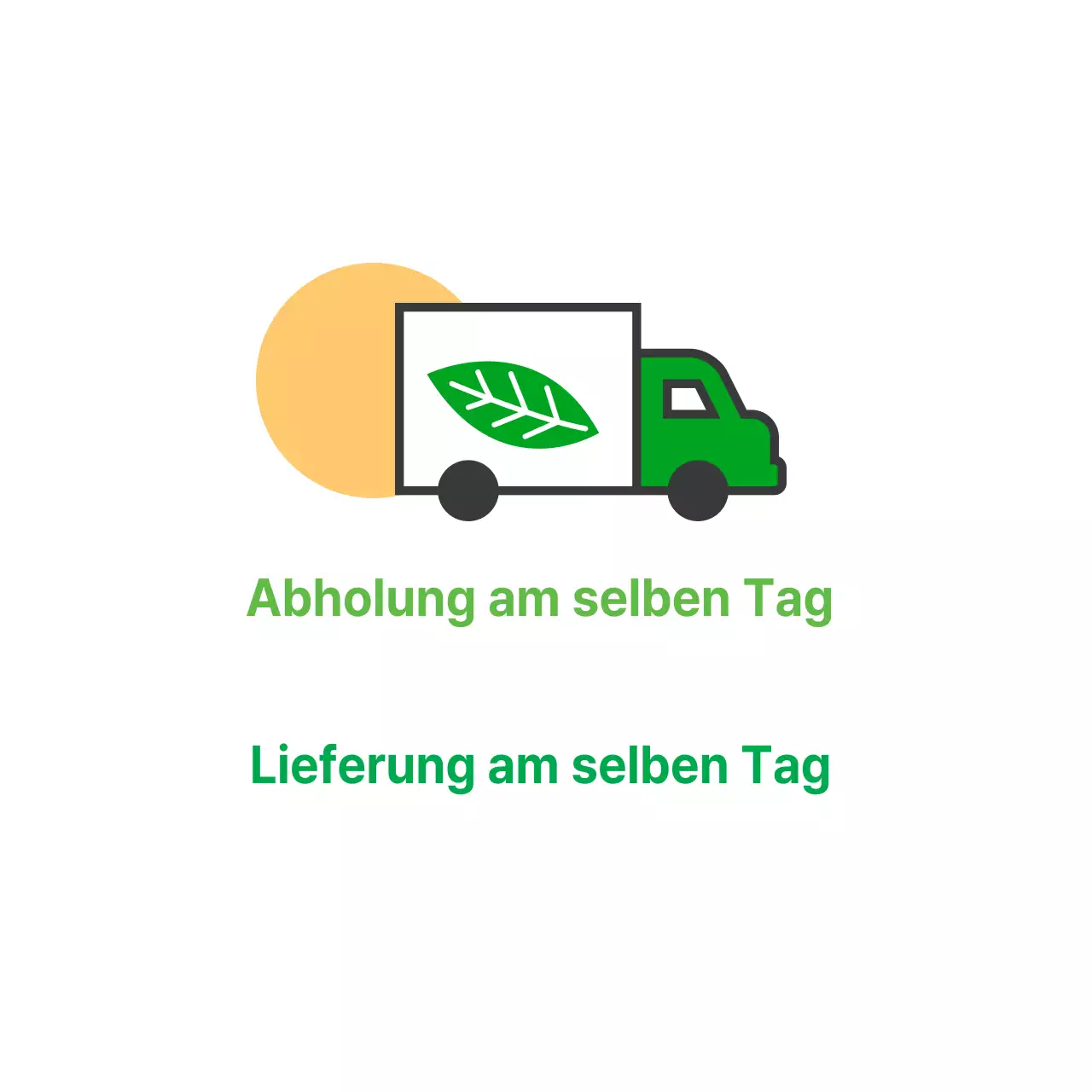 Abholung der Produkte am selben Tag