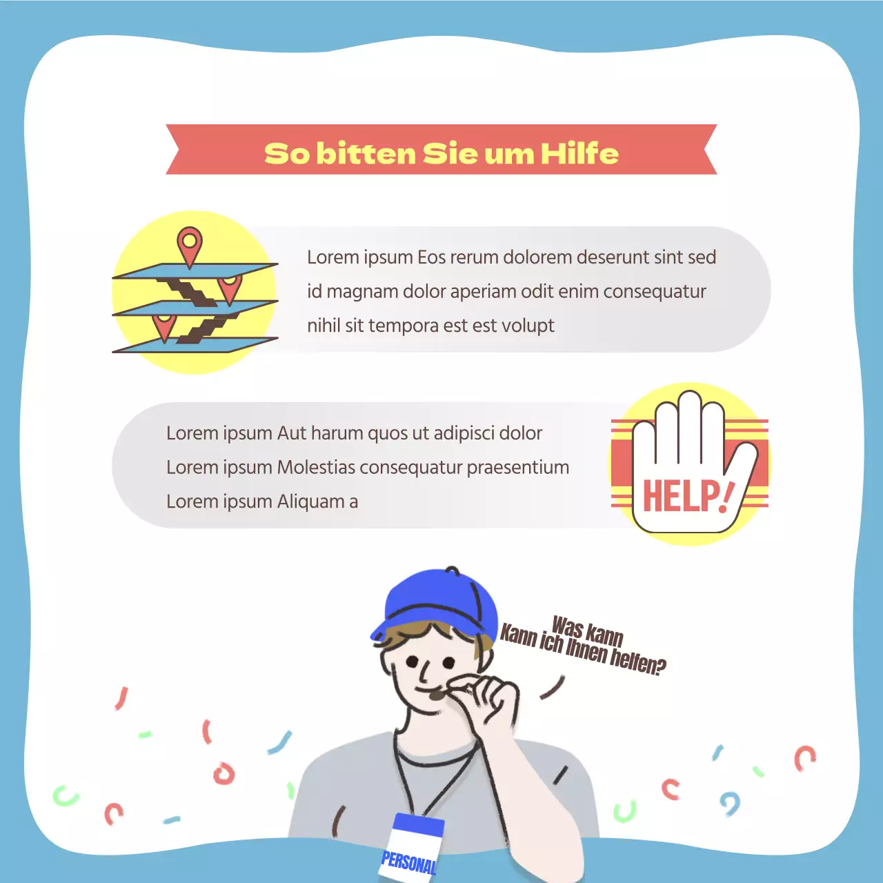 Ein farbenfrohes, von Partys inspiriertes Buntstift-Illustrationskonzept zum Thema Weltraumführer