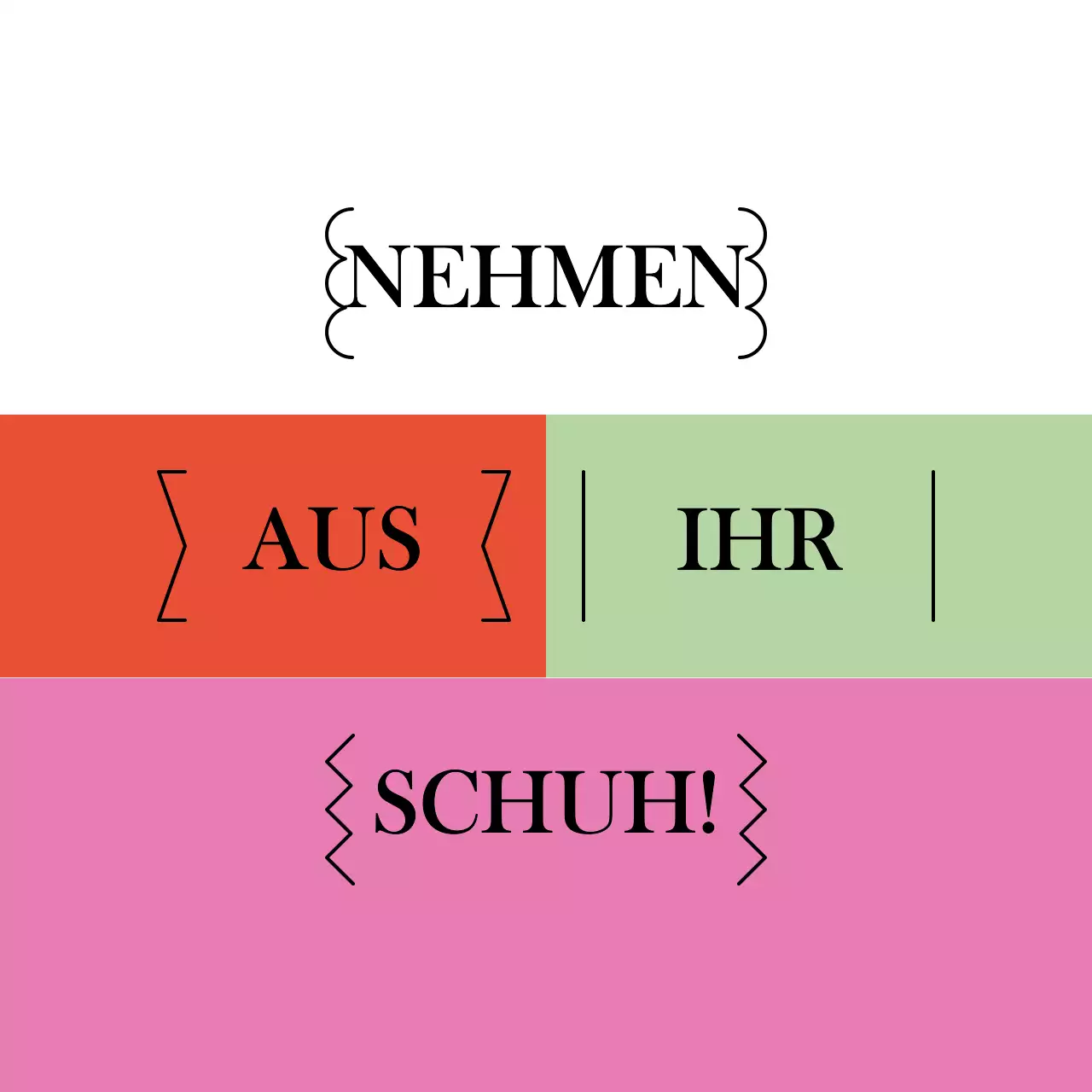 Niedliche, bunte Textstile