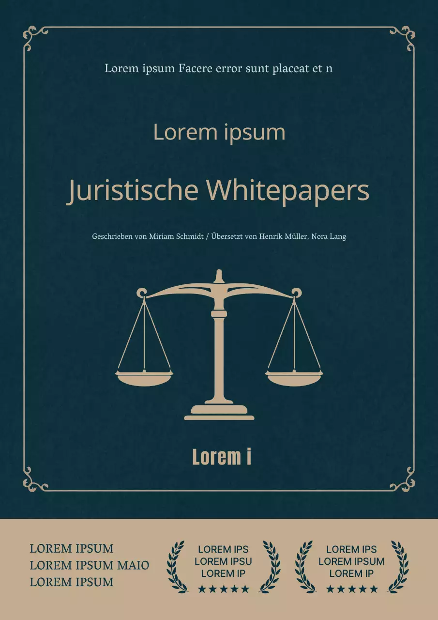 Eine einfache, marineblaue Interpretation des Gesetzes