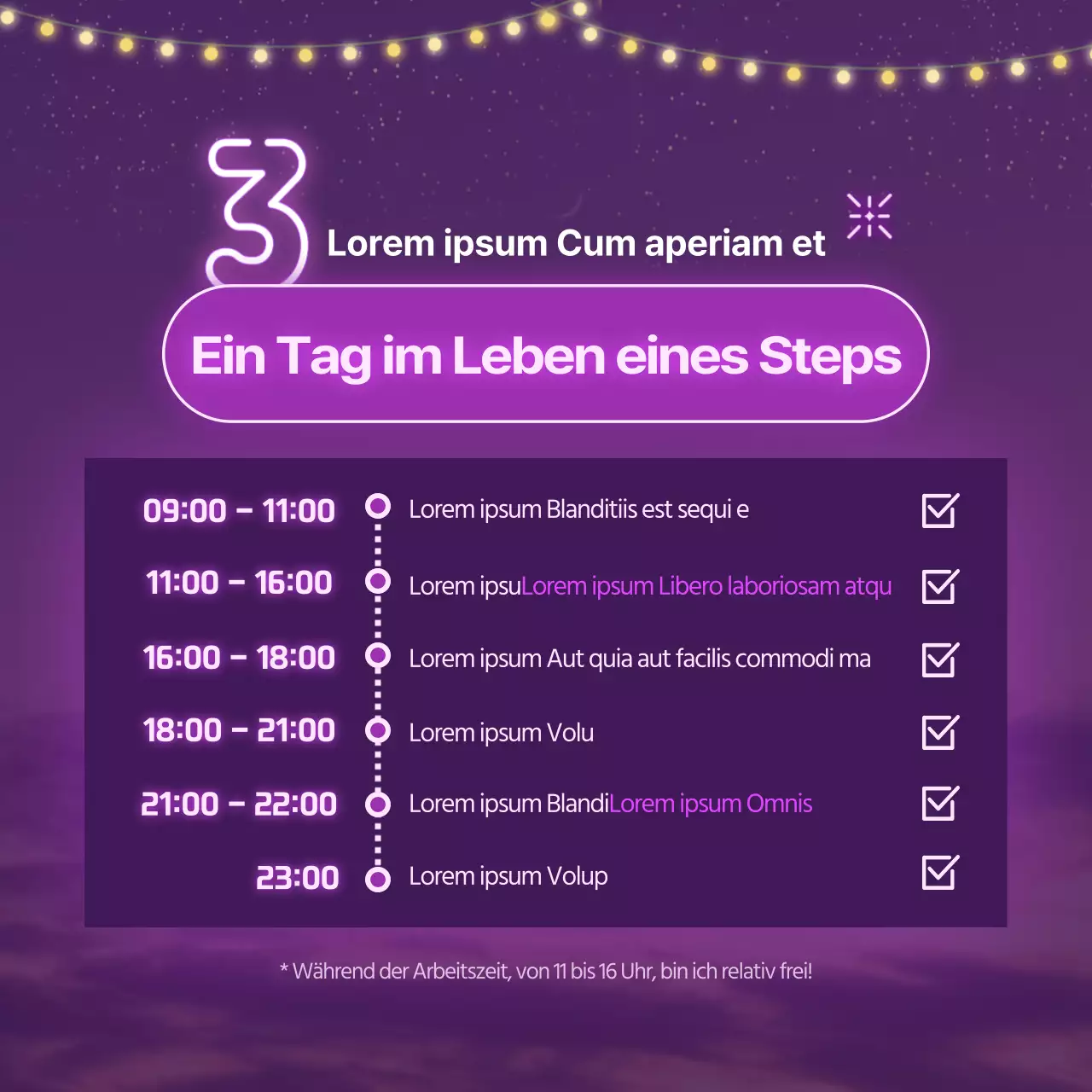 Lila Neon-Gästehaus sucht Mitarbeiter