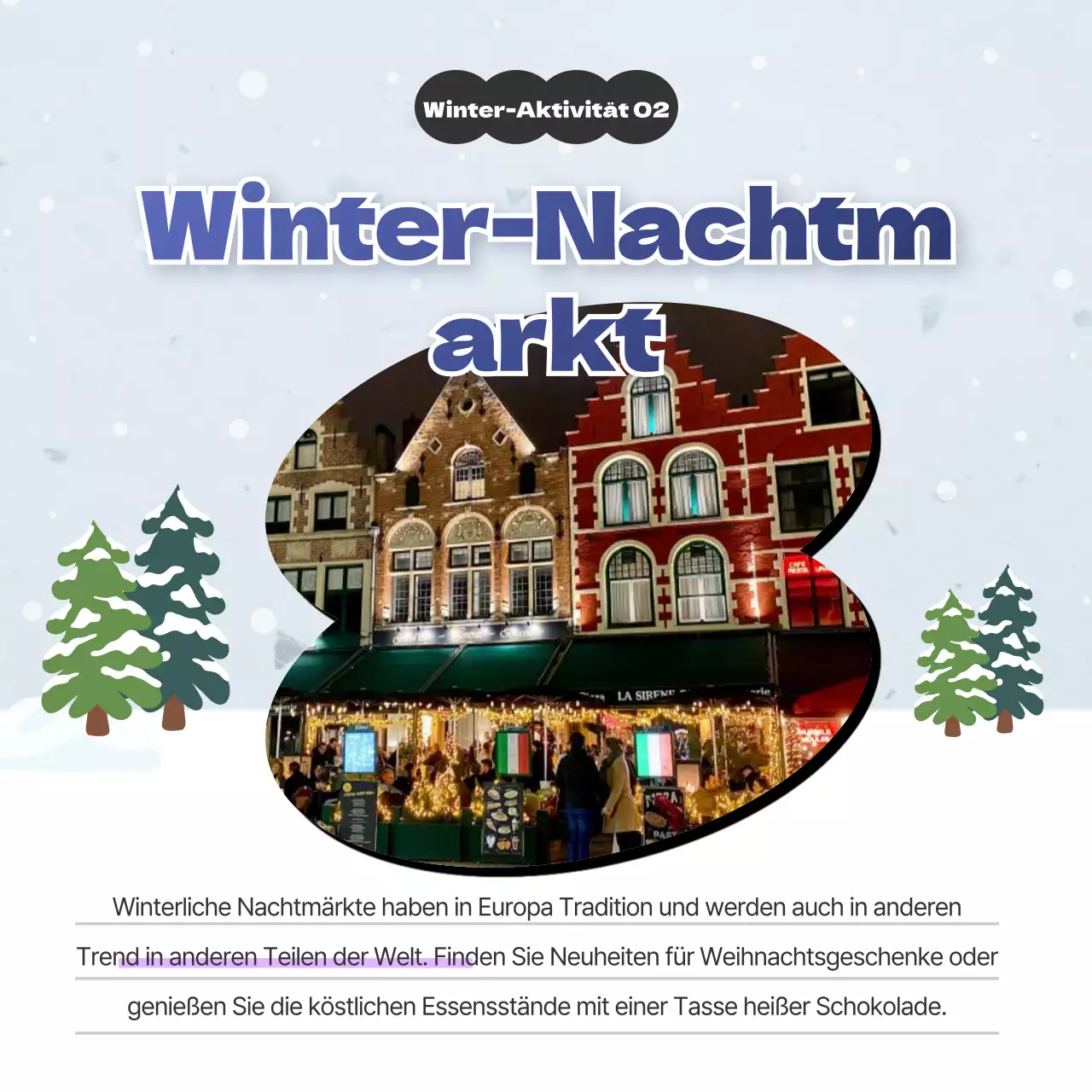 Einführung von himmelblauen und violetten Winterzielen