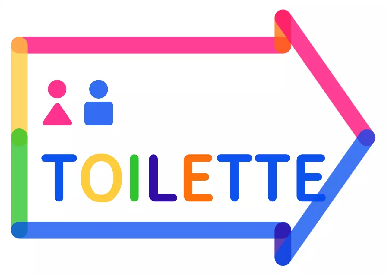 Bunte und niedliche Pfeil-Rahmen Stil Richtungen zum Bad