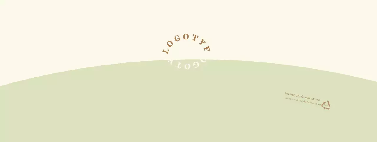 Gelbgrüner Rundschriftzug