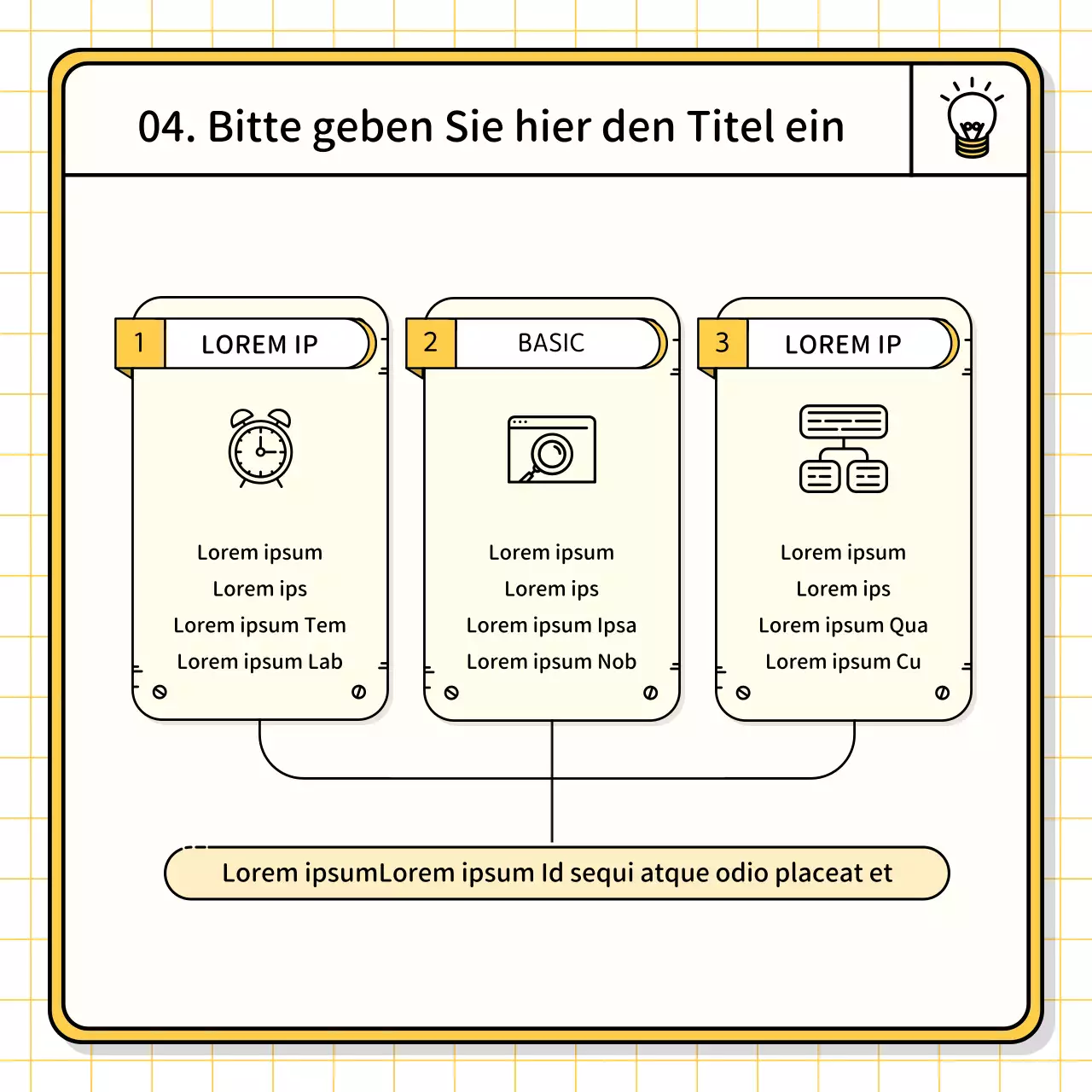 Basis-Präsentationsset in Gelb und Chartreuse