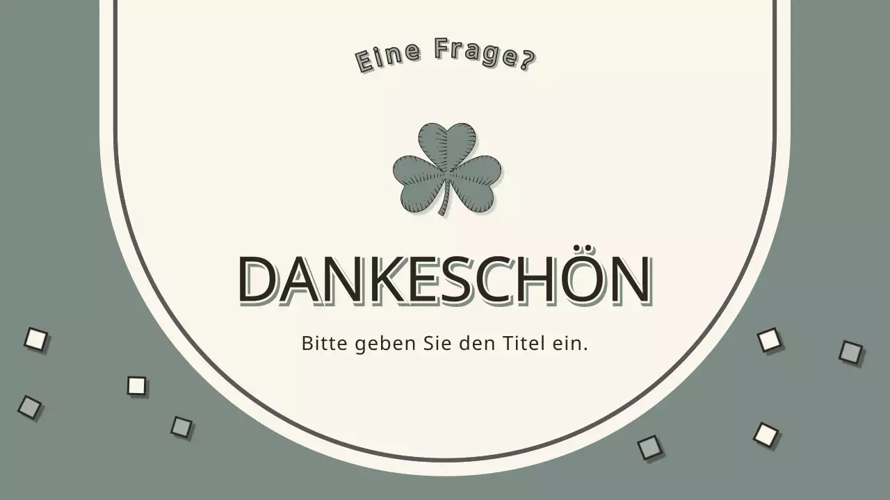 Vintage-Präsentation in Khaki und Creme