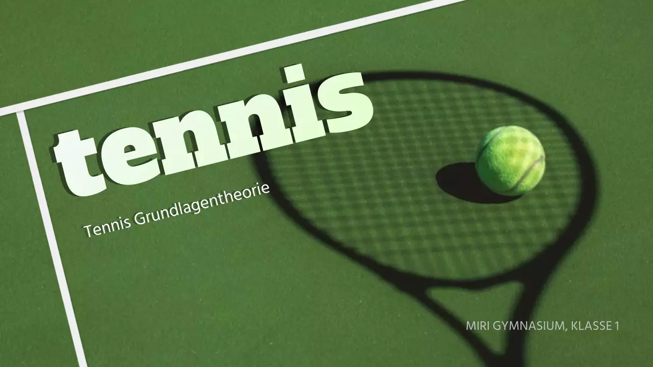 Grüne und blaue Sportgrundlagen - Theorie erklärt Präsentation für die Mittelstufe