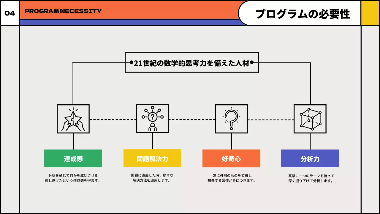 カラフル 楽しい 教育 企画書 プレゼンテーション