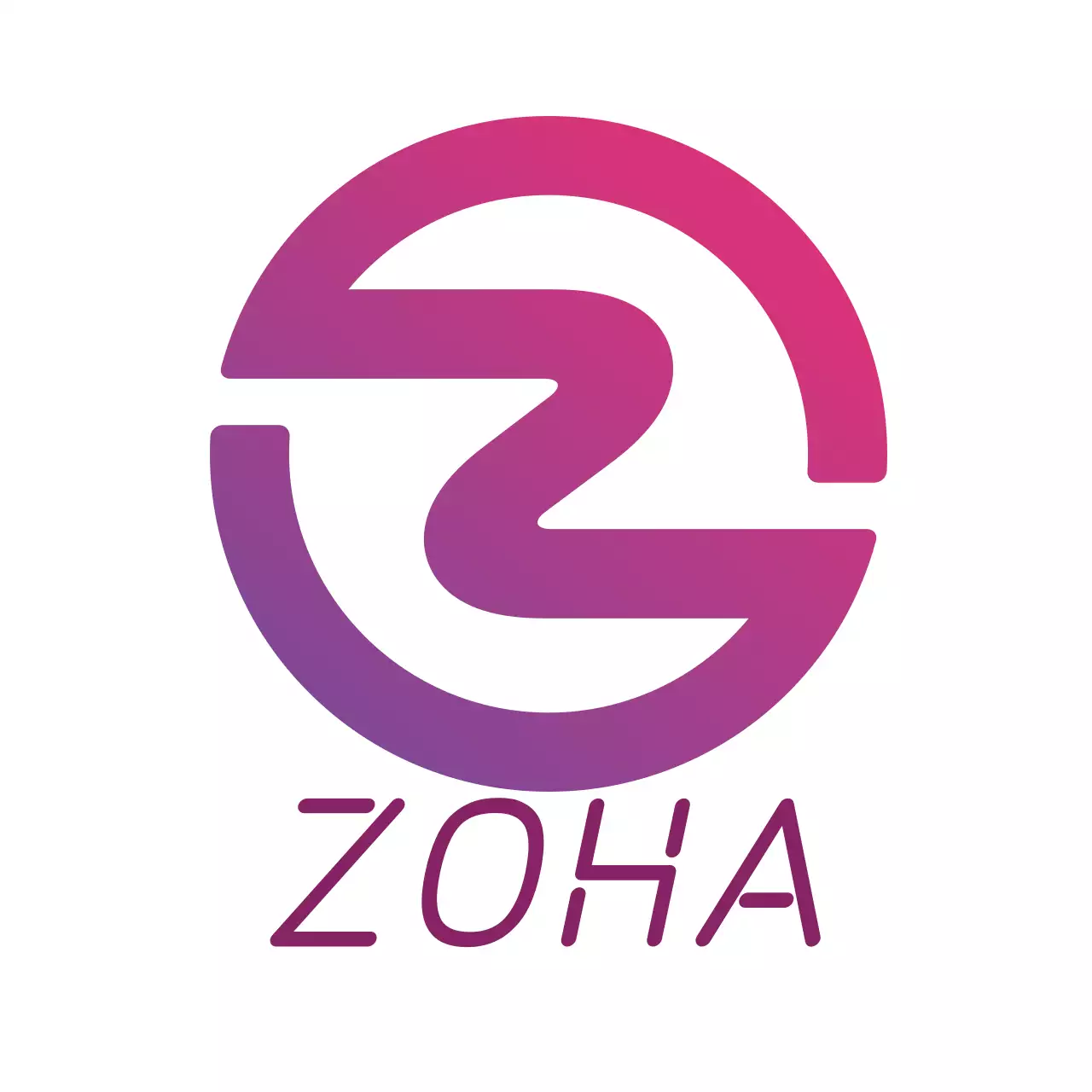 ピンク モダン デザイン ロゴ