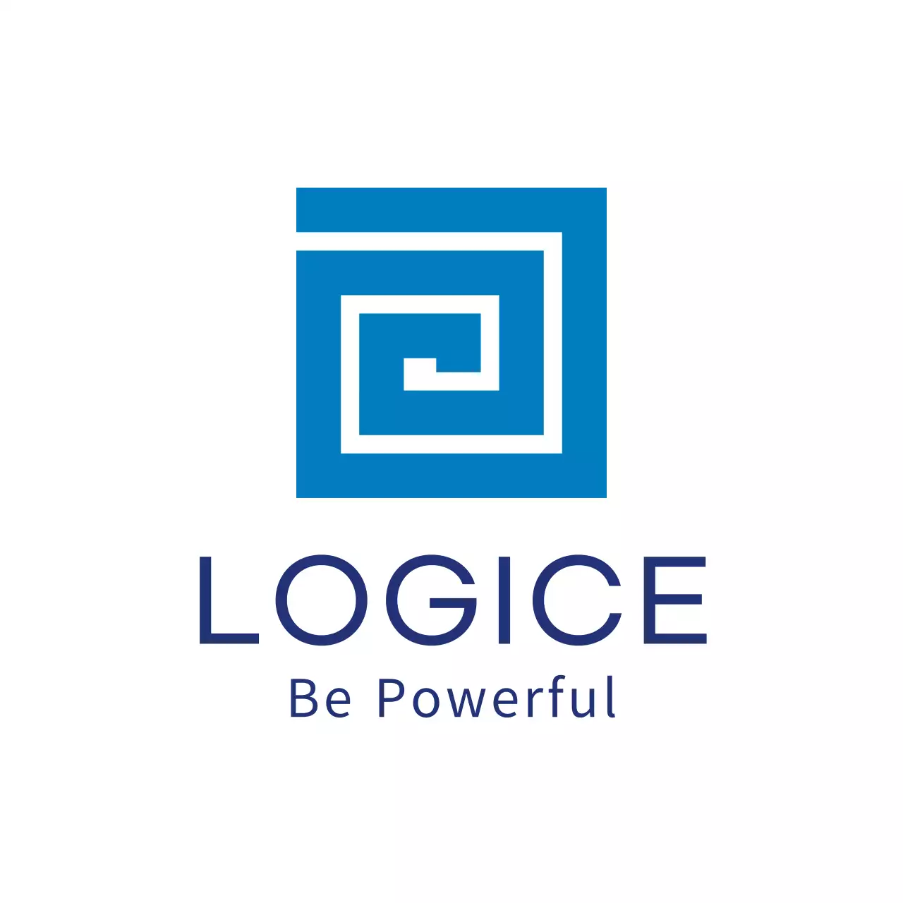 青 シンプル 名刺 ロゴ