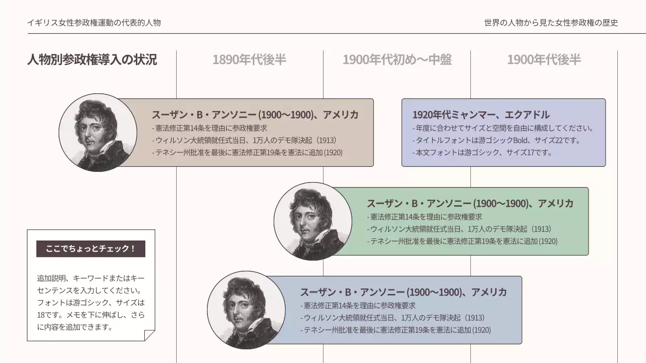 ベージュ モダン 歴史 資料 プレゼンテーション