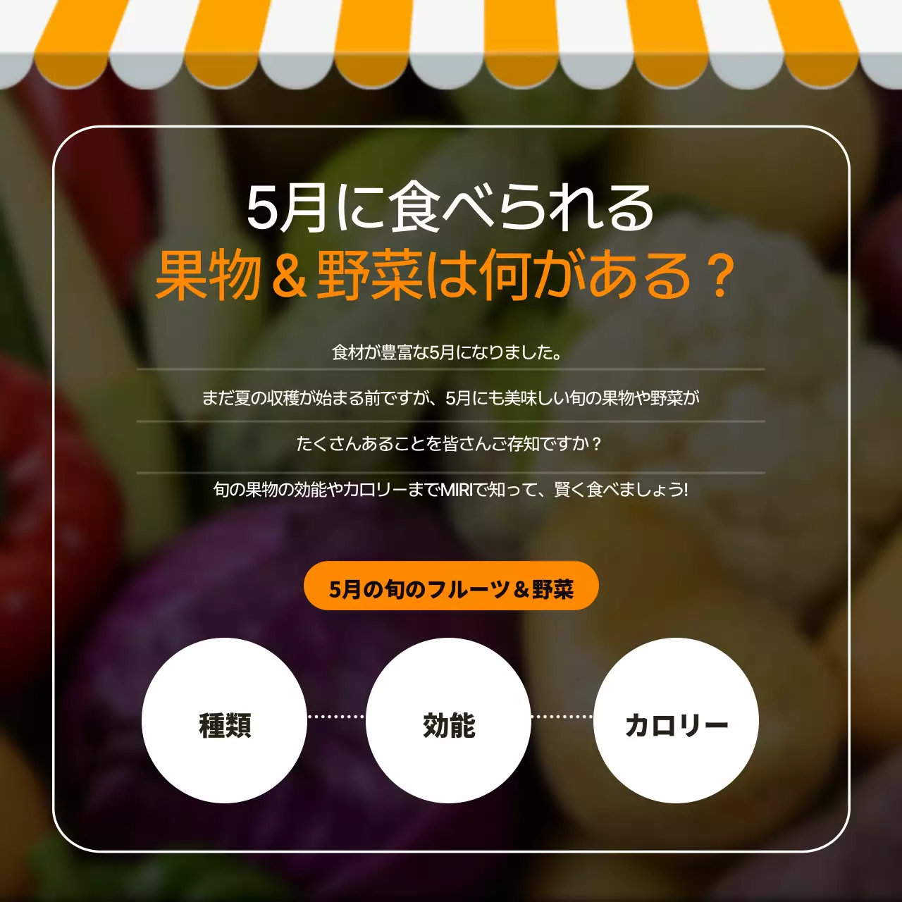 カラフル オシャレ 食材 ポスター Instagram カルーセル