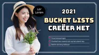 Een schone nieuwjaarsbucketlist