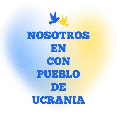 Azul amarillo contra la guerra en Ucrania