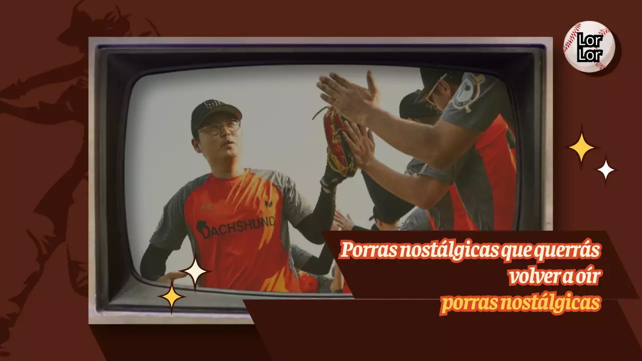 Presentamos el concepto retro marrón de las porras de béisbol