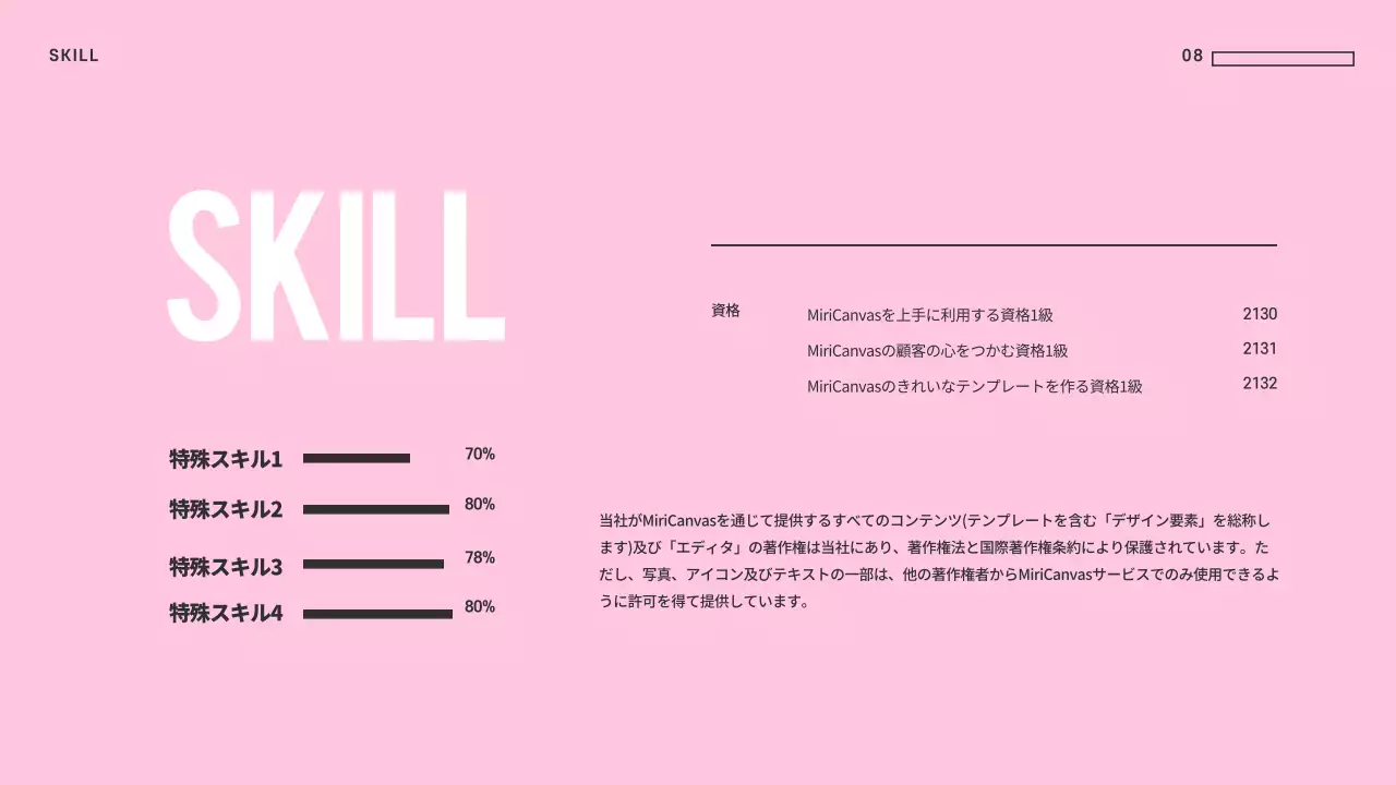 ピンク シンプル プラン プレゼンテーション