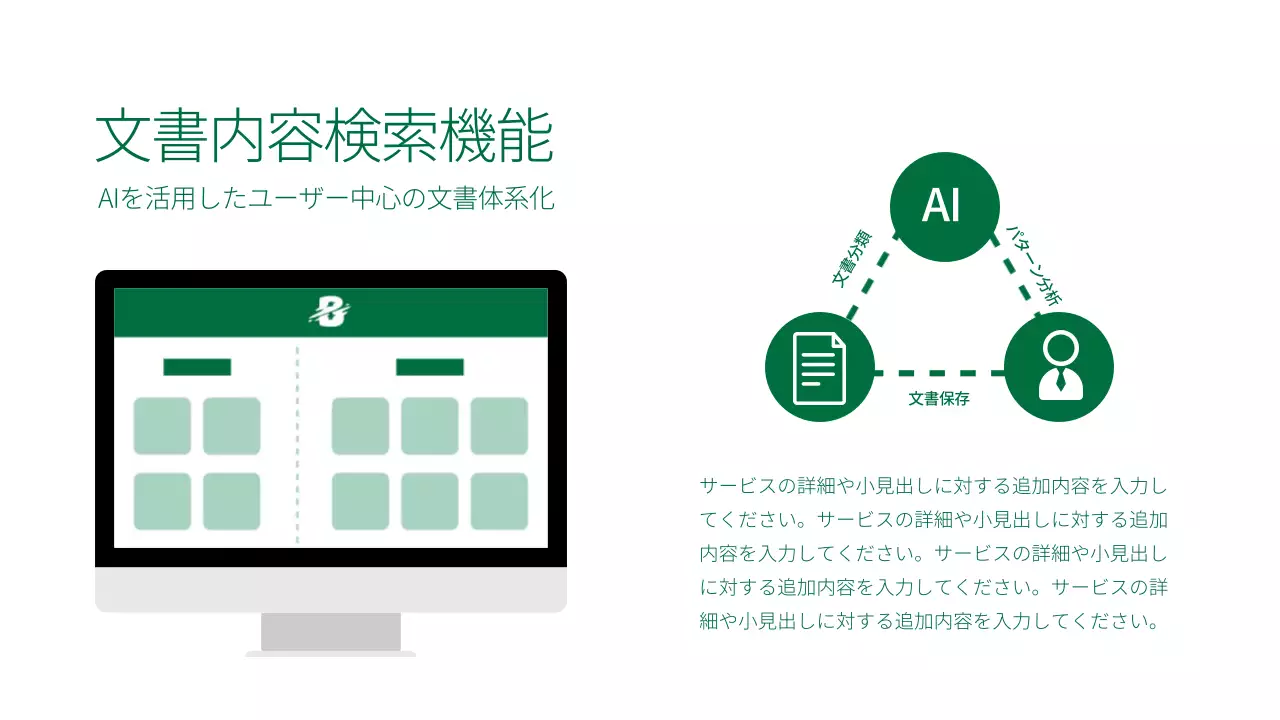 緑 モダン ドライブ プレゼンテーション