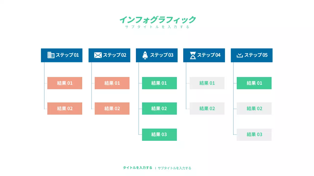 緑 シンプル 企画書 インフォグラフィック