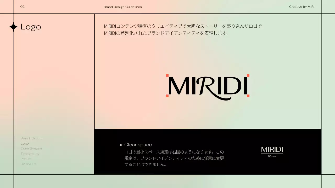 ミント モダン デザイン ドキュメント プレゼンテーション