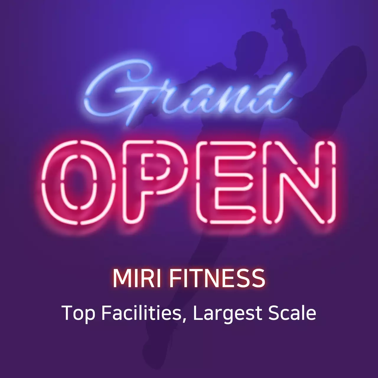 Purple Trendy Fitness Promotion Instagram Post