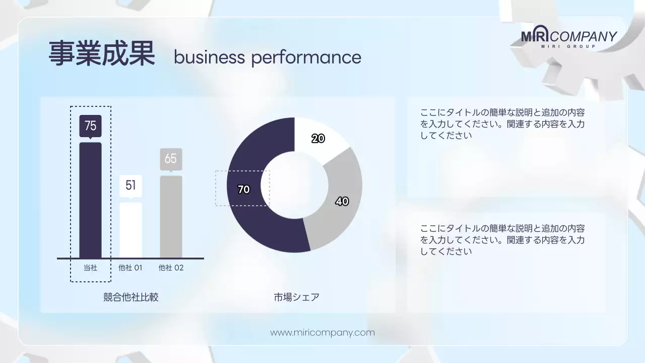 水色 シンプル ビジネス 計画書 プレゼンテーション