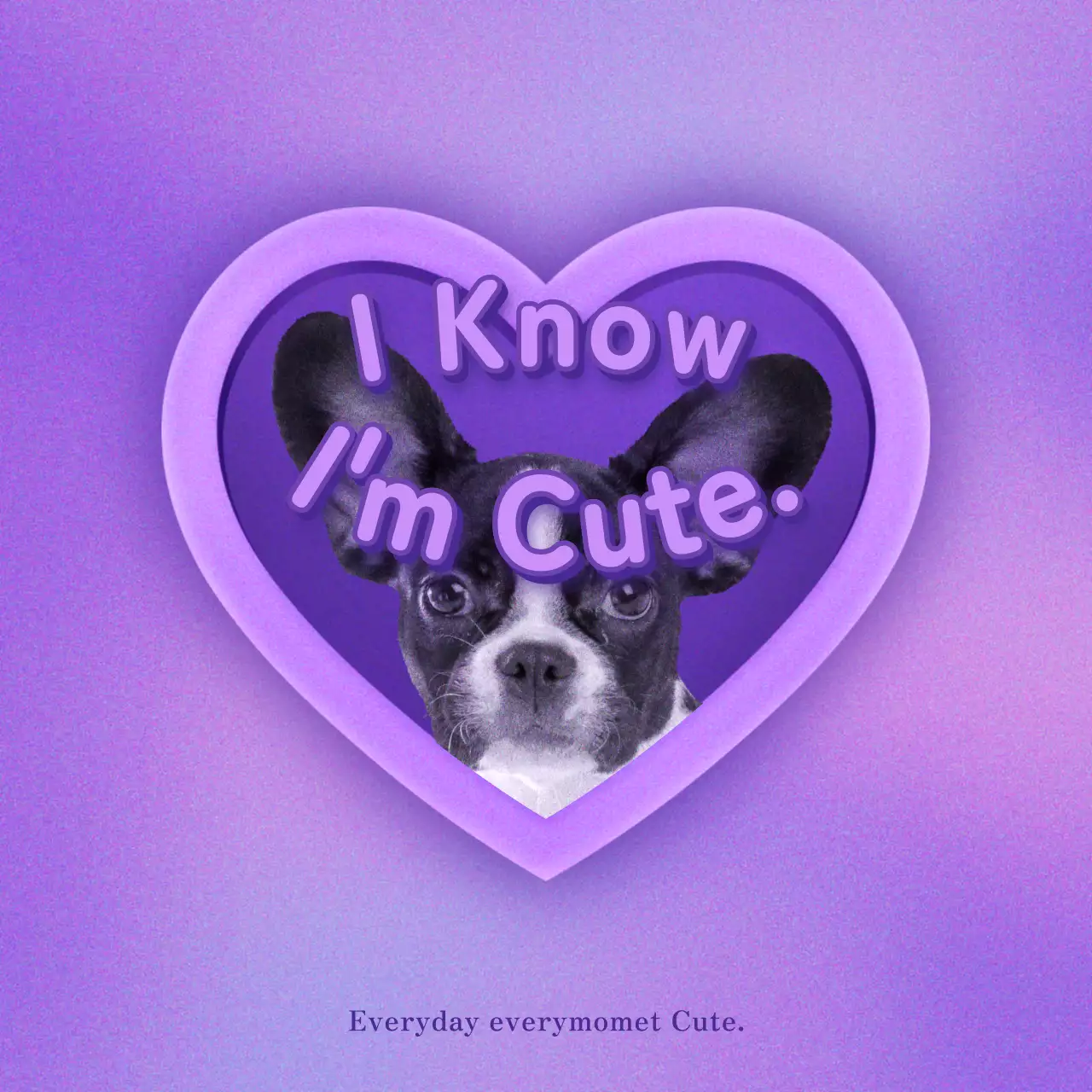 カラフル かわいい ペット ポスター SNS投稿 正方形