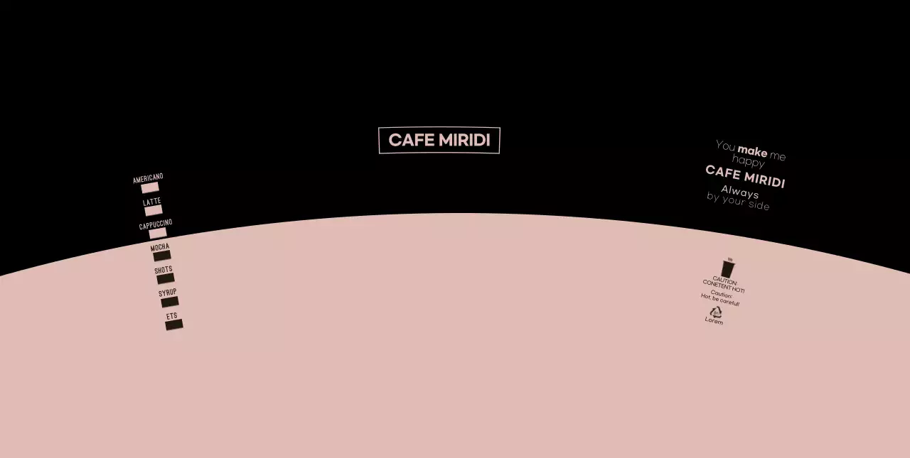 black pink clean symbol cafe