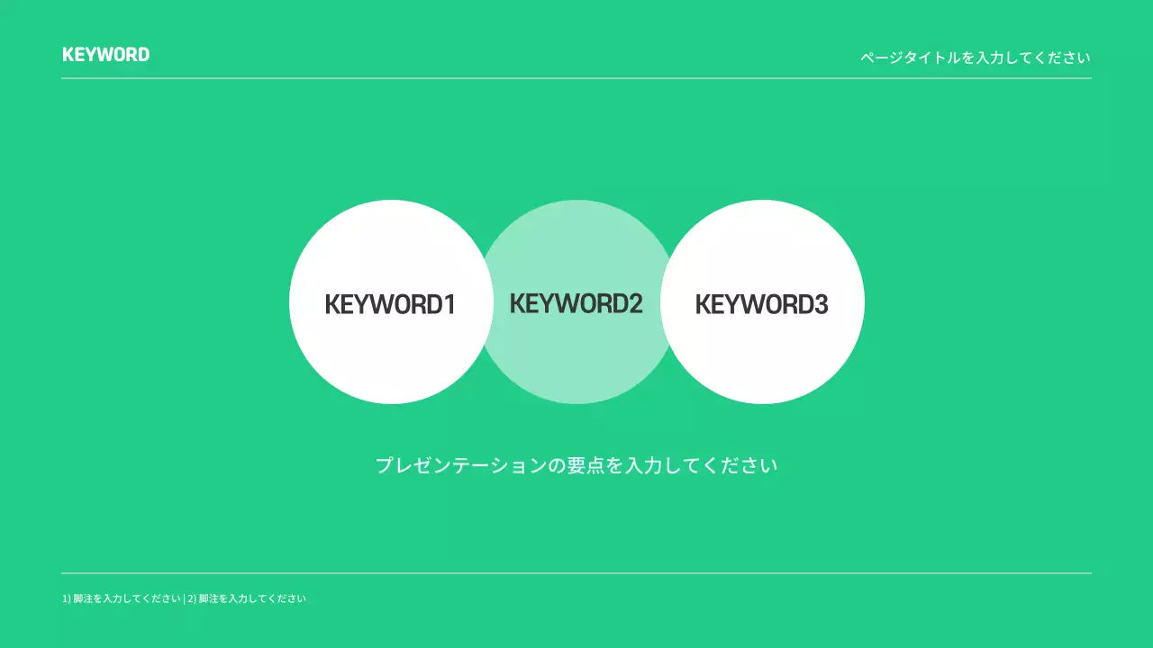 市場調査プレゼンテーション