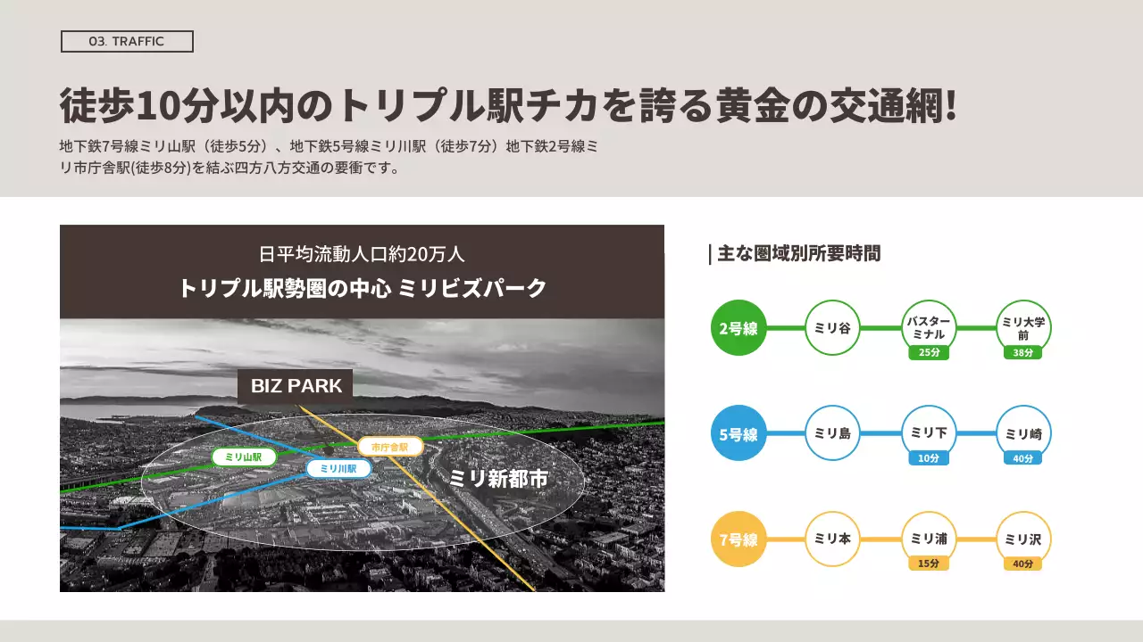 茶色 モダン 商業 パンフレット プレゼンテーション