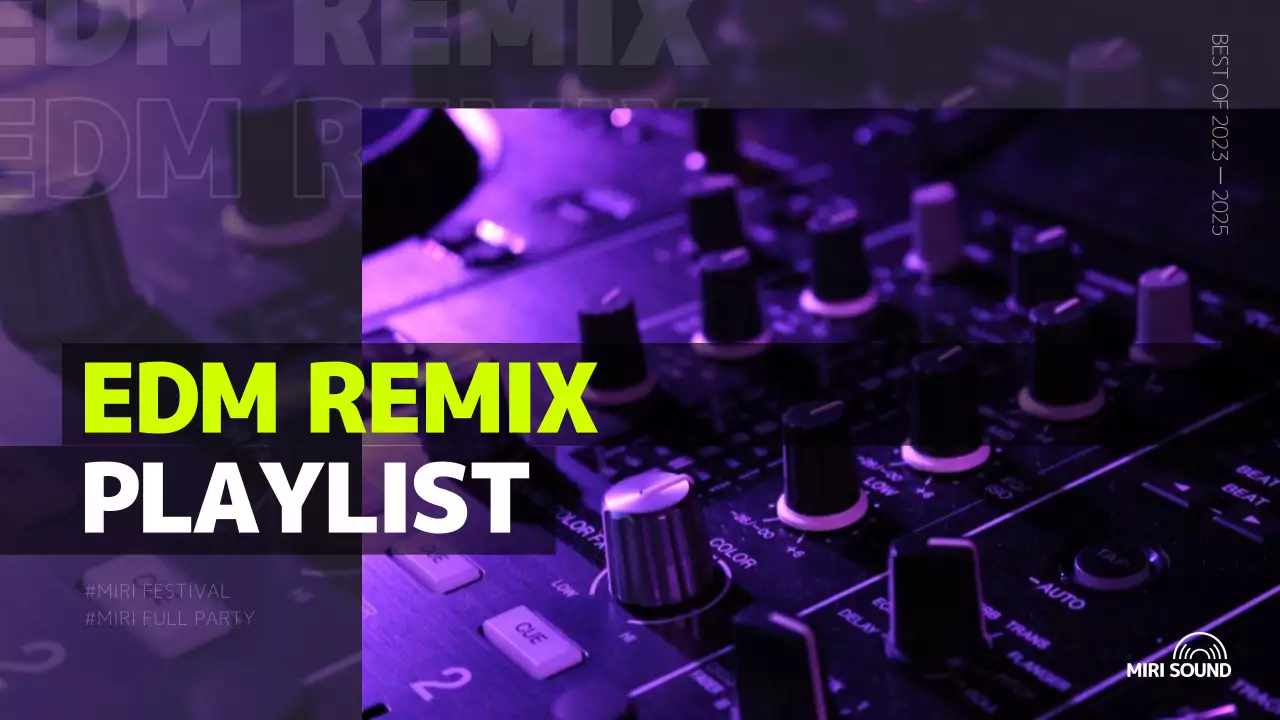 紫色の夢幻的な感じのEDMプレイリストYouTubeサムネイル