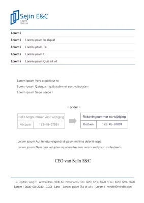 eenvoudige bedrijfsbrief bedrijfsbrief zakelijke samenwerking zakelijk document sjabloon