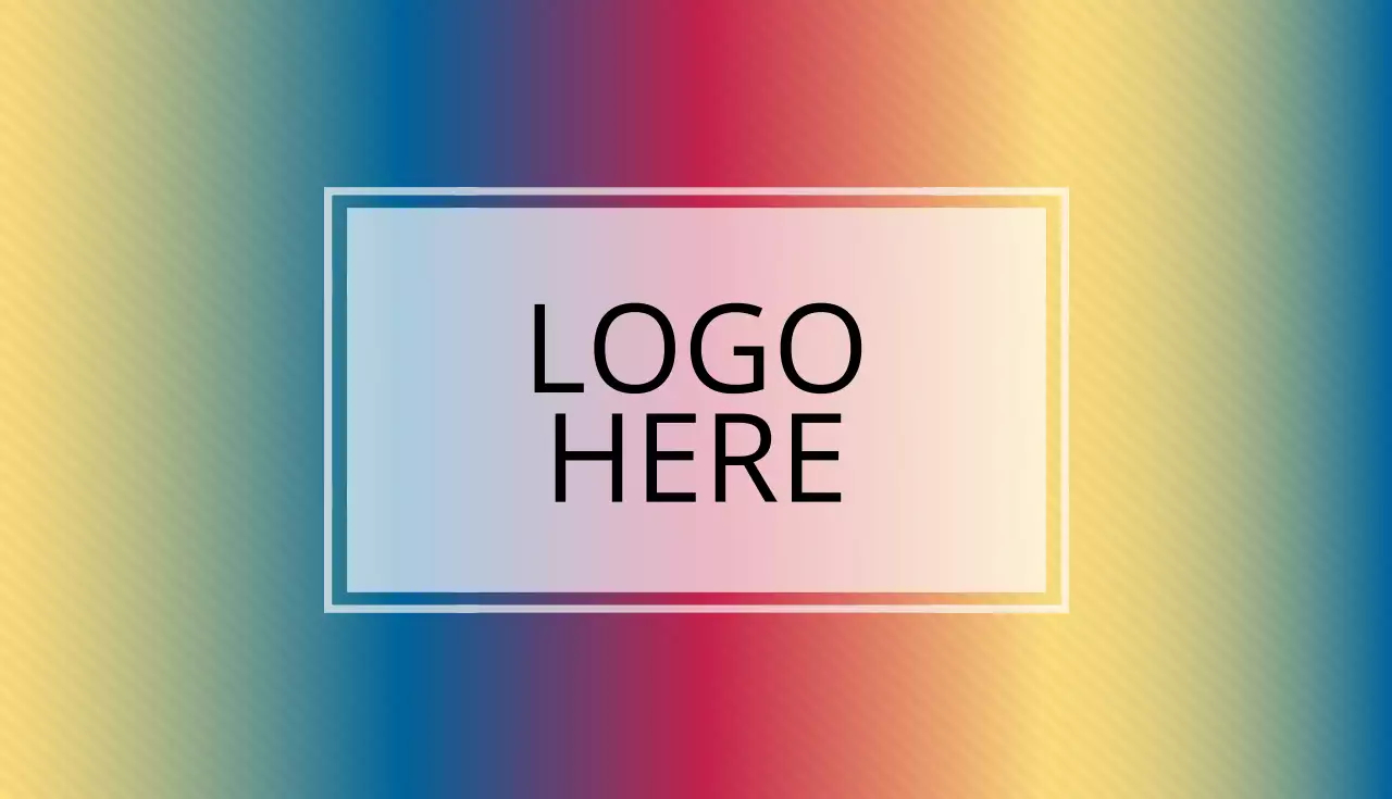 カラフル モダン ビジネス 名刺