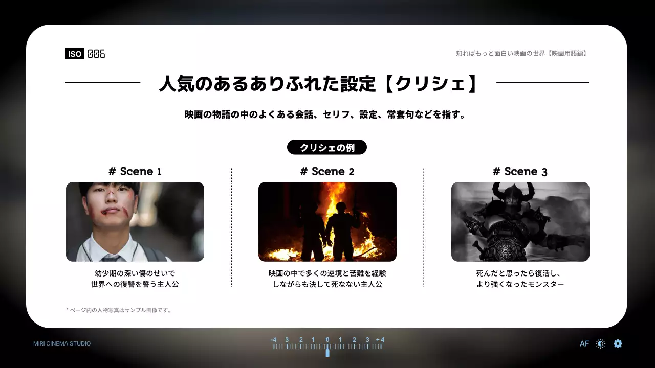 青 モダン 映画 資料 プレゼンテーション