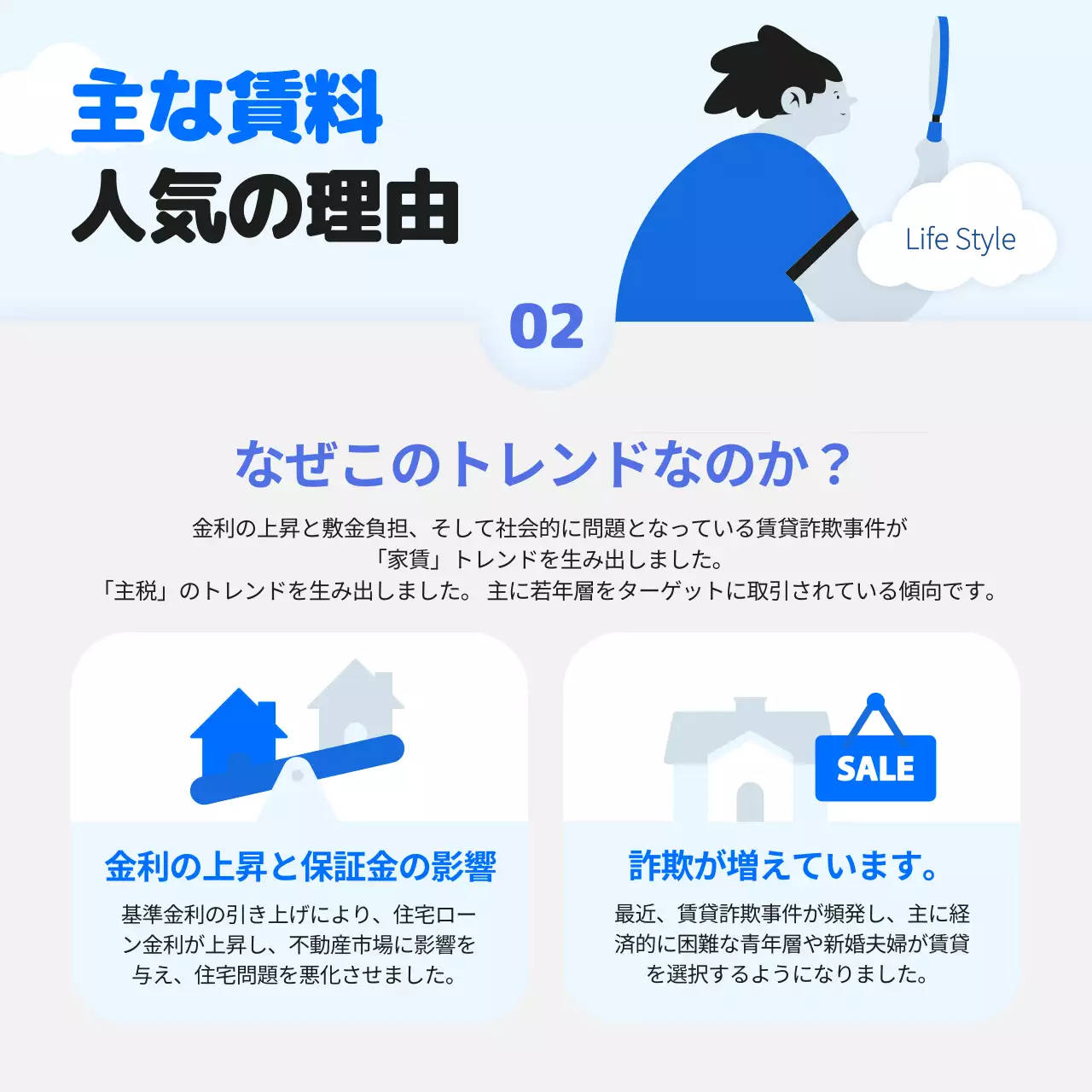 青 モダン 不動産 パンフレット Instagram カルーセル