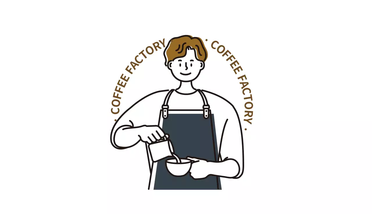 黒 シンプル コーヒー 名刺