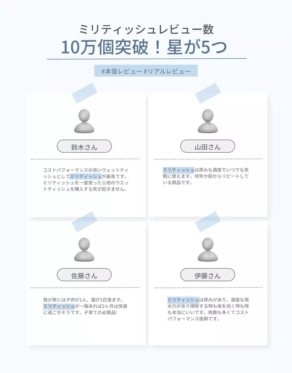 水色 シンプル ベビー用品 パンフレット 詳細ページ