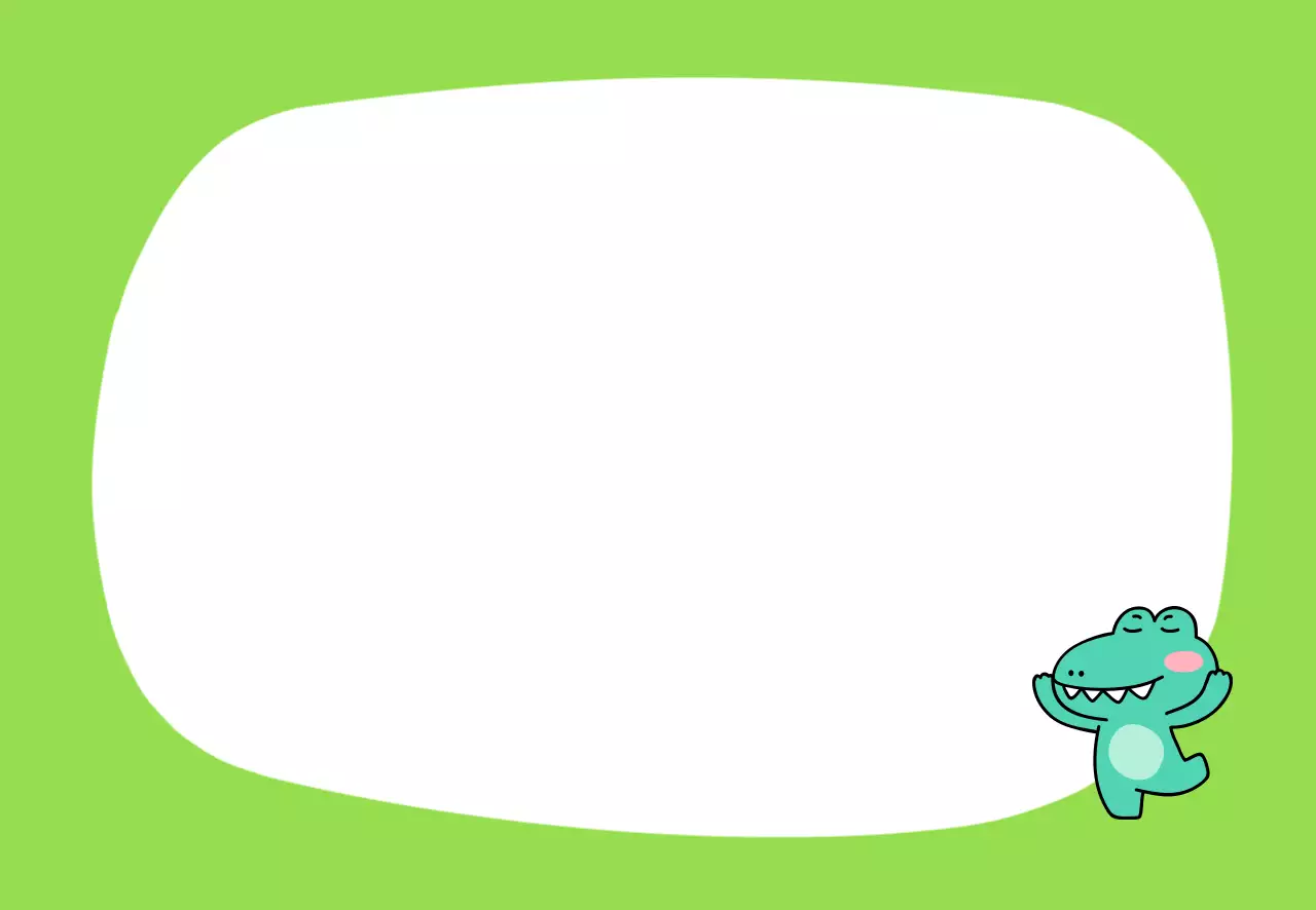 白緑色のかわいい赤ちゃんのイラスト