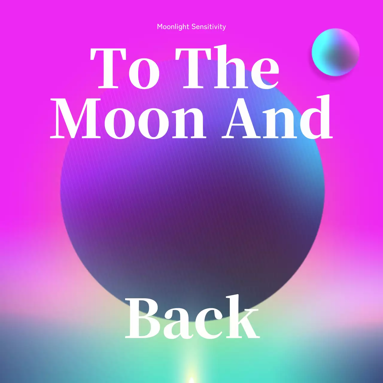 カラフル サイバー 宇宙 ポスター SNS投稿 正方形